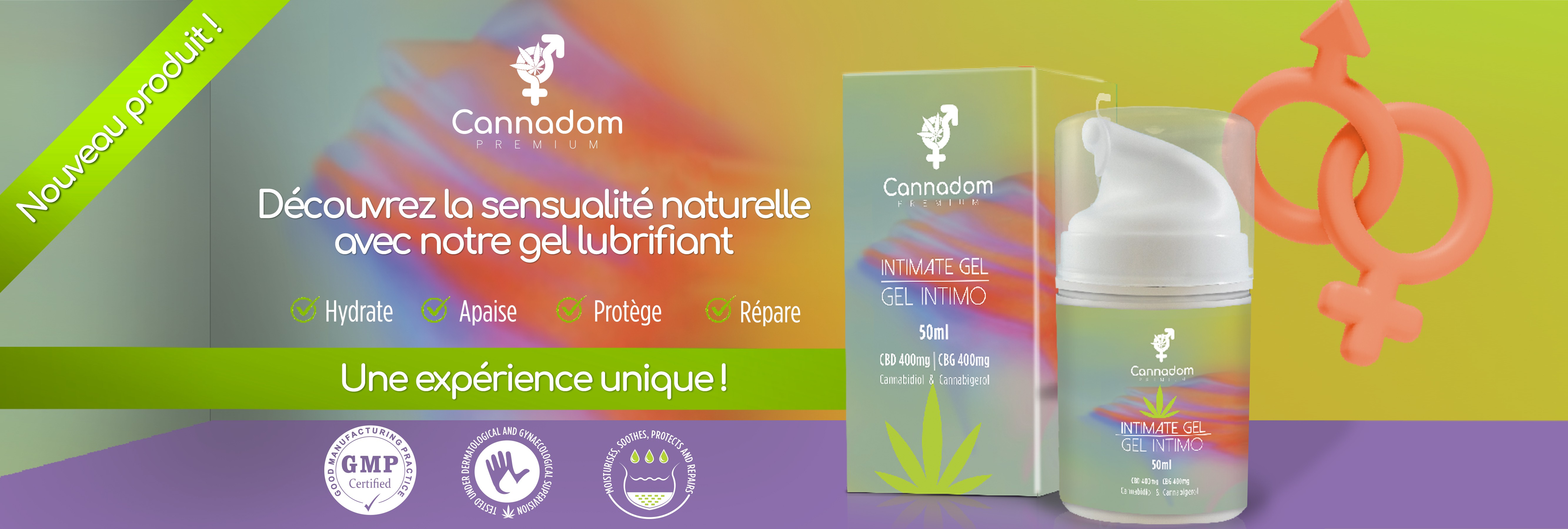 NOUVEAU GEL LUBRIFIANT INTIME CANNADOM